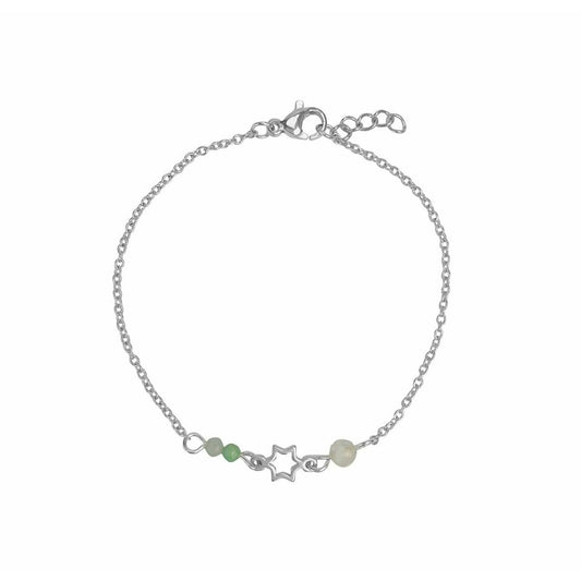 Armband Edelsteine & Stern - Silber