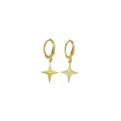 Stern-Ohrringe – Gold