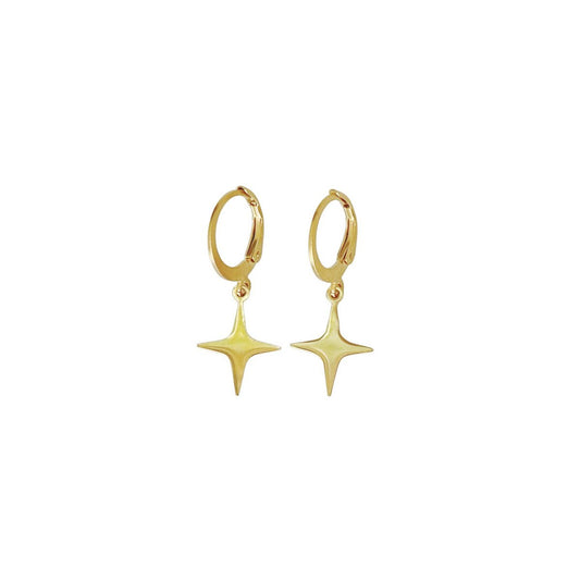 Stern-Ohrringe – Gold