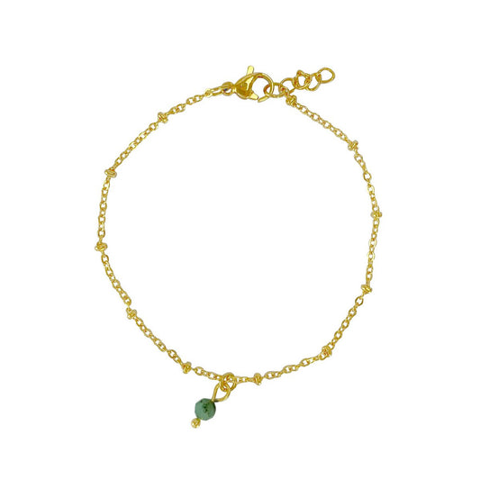 Geburtsstein-Armband, goldfarben – Monat wählbar
