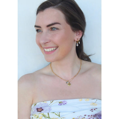Ohrringe Bergkristall - Gold