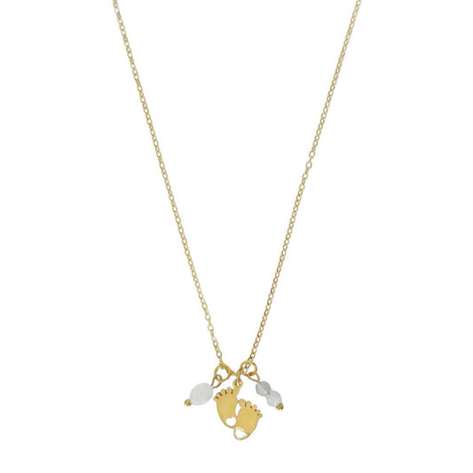 Baby Feet Loving Beginning Halskette – Gold