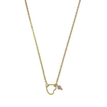 Halskette Herz Turmalin - Gold