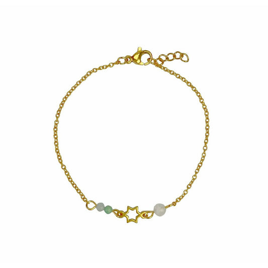 Armband Edelsteine & Stern - Gold