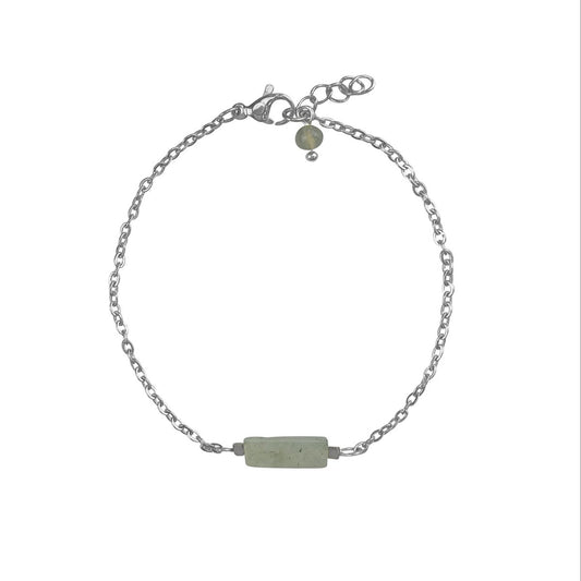Armband Labradorit & Hämatit - Silber