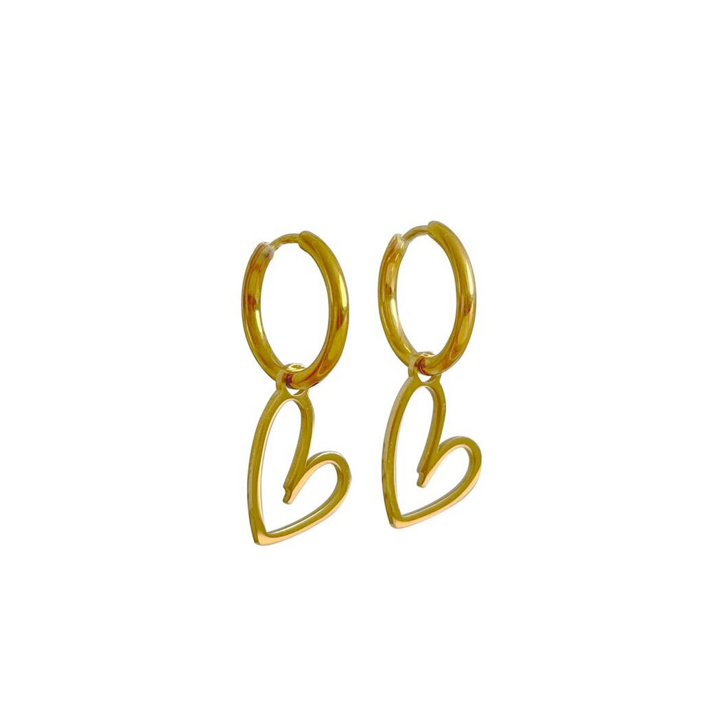 Herzohrringe – Gold