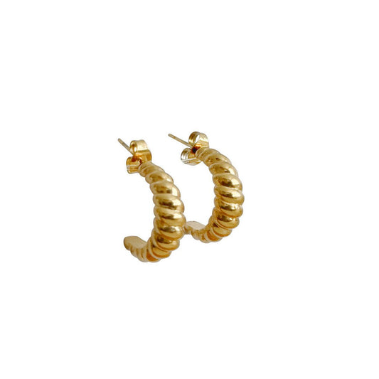 Klobige Croissant-Reifen – Goldfarben