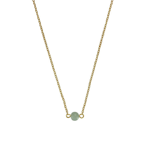 Halskette Amazonit - Gold