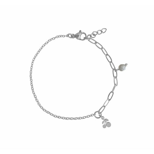 Armband Howlith & Kirsche – Silber