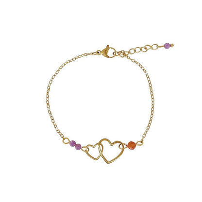 Liebevolles und mutiges Armband - Gold