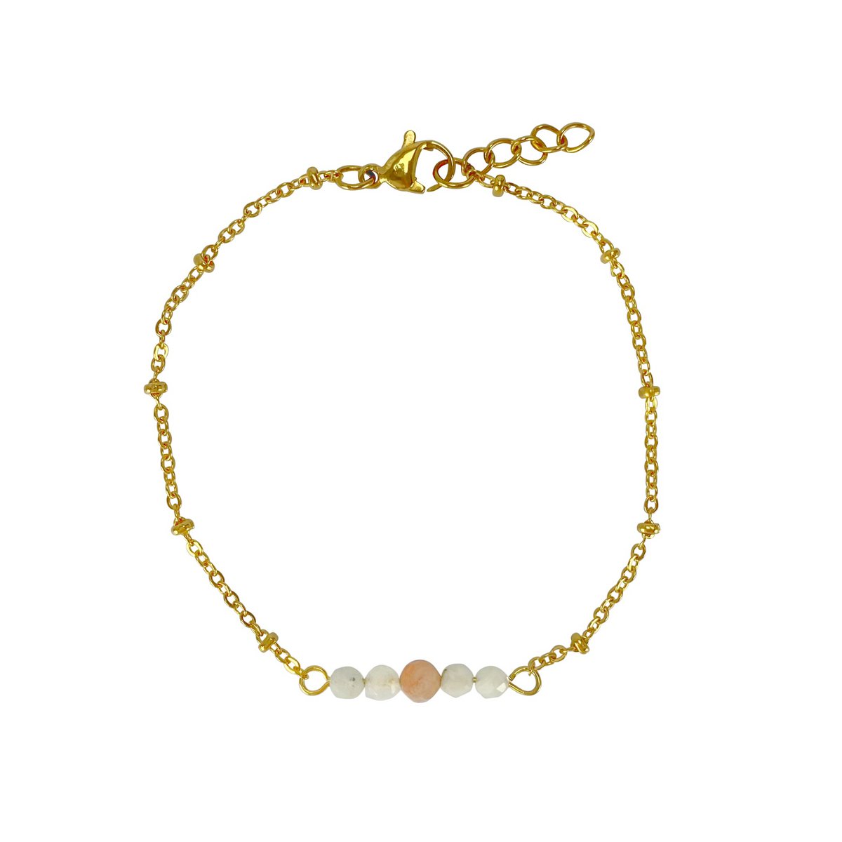 Armband Mondstein & Sonnenstein - Gold