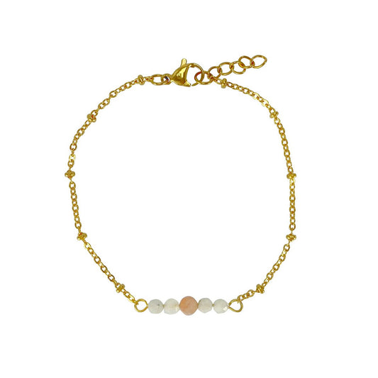 Armband Mondstein & Sonnenstein - Gold