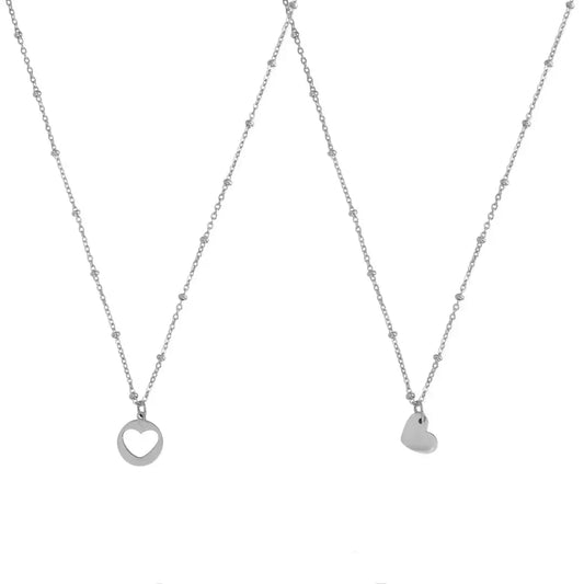 Freundschaftskette + Kette – Silber