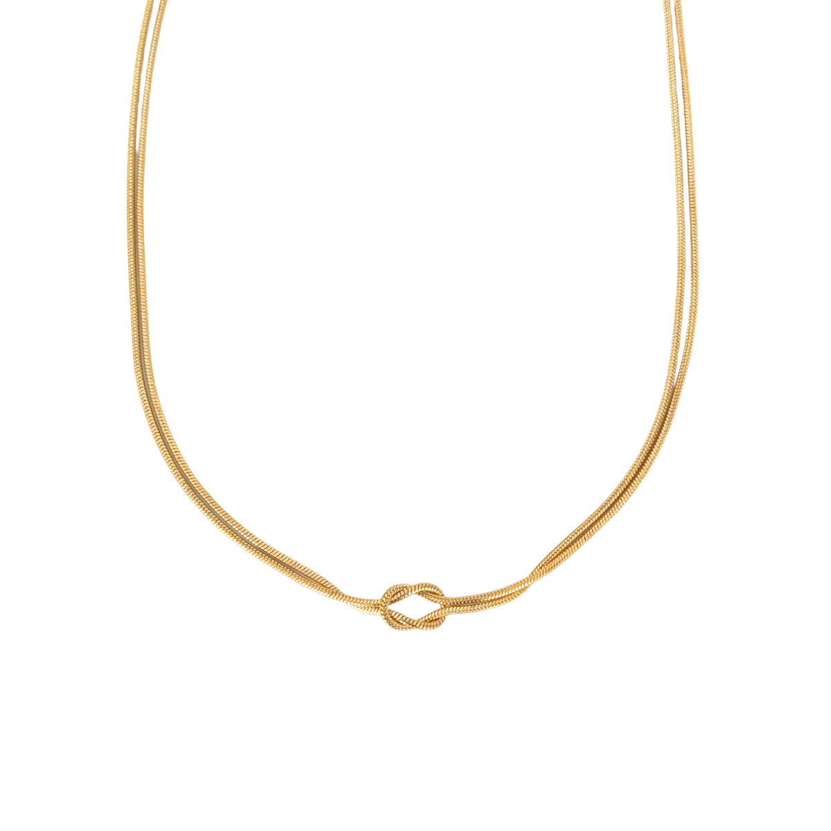 Halskette Infinity-Knoten – Gold