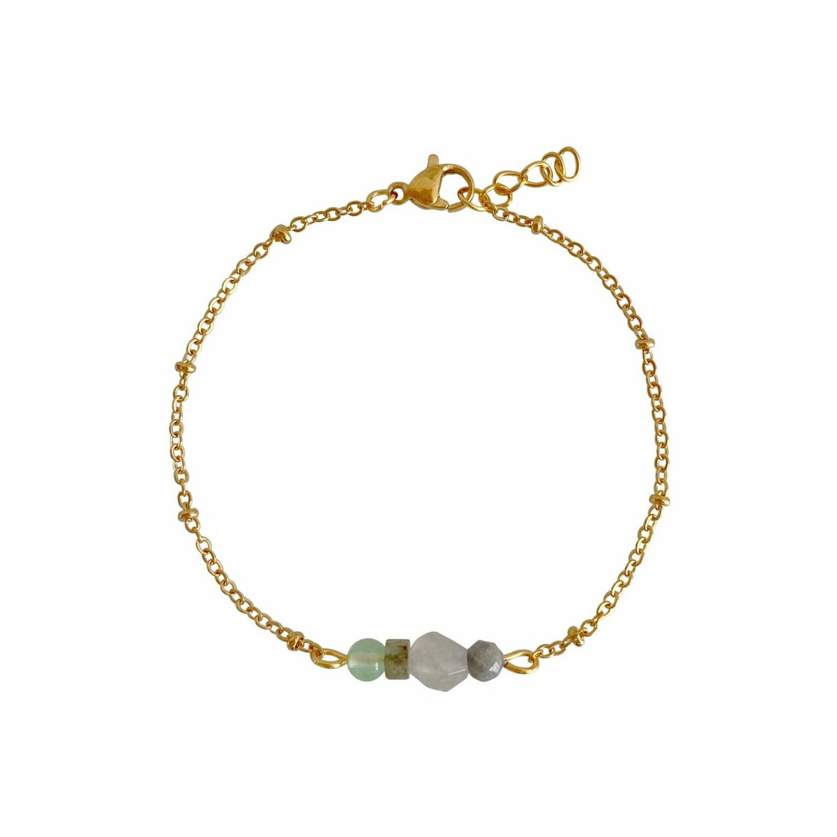 Edelstein-Power-Armband – Gold