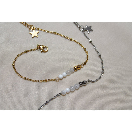 Armband Mondstein & Stern - Silber