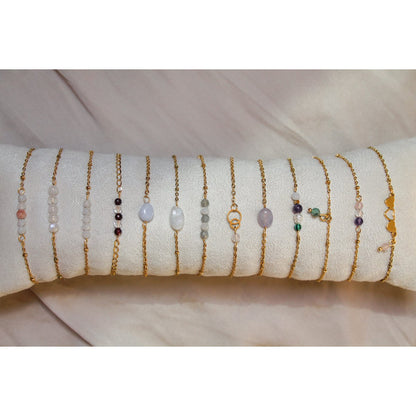 Armband Mondstein & Sonnenstein - Gold