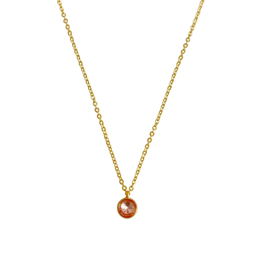 Halskette Kristall Rosé – Gold
