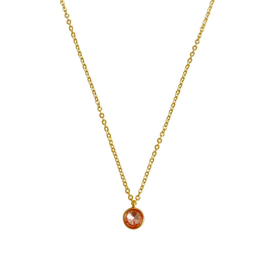 Halskette Kristall Rosé – Gold