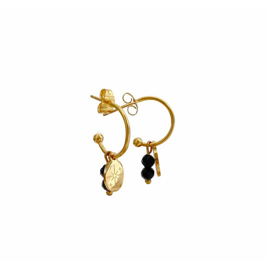 Glitzernde Turmalin-Ohrringe – Gold
