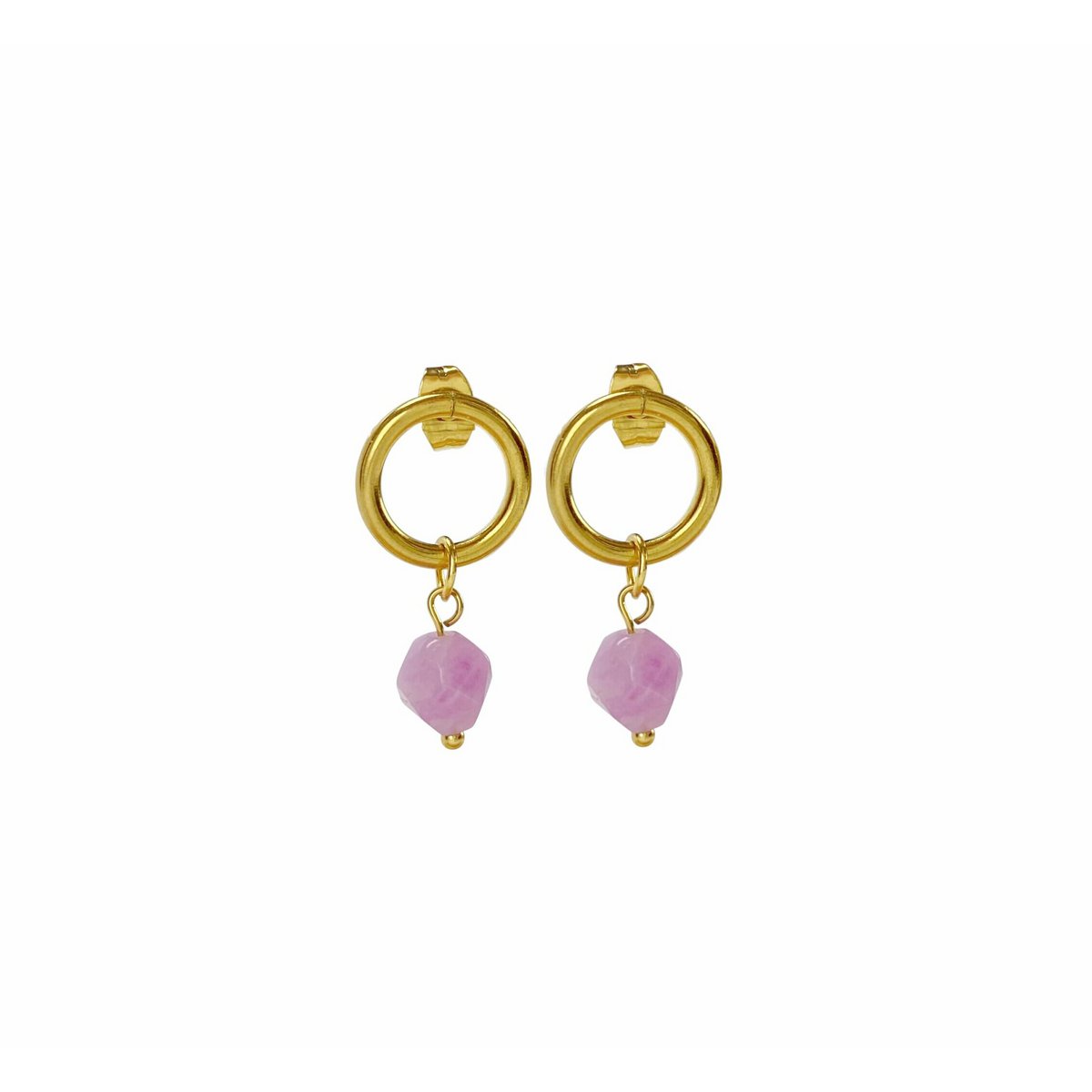 Ohrringe Chalcedon - Gold