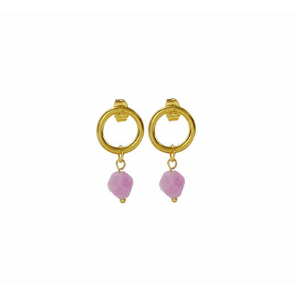 Ohrringe Chalcedon - Gold