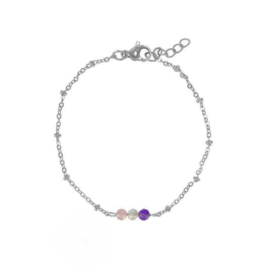 Armband Goldenes Dreieck - Silber