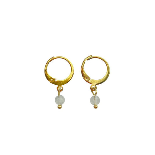 Ohrringe Mondstein - Gold