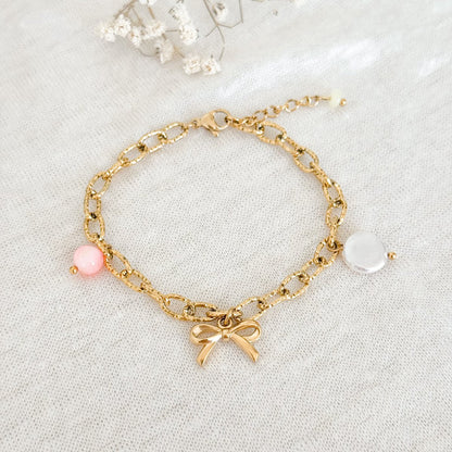 Bug, Schale & Jade Armband - Gold