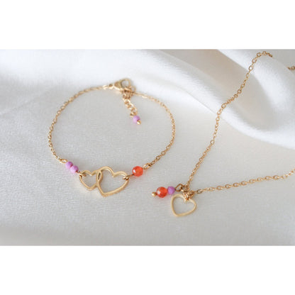 Liebevolles und mutiges Armband - Gold