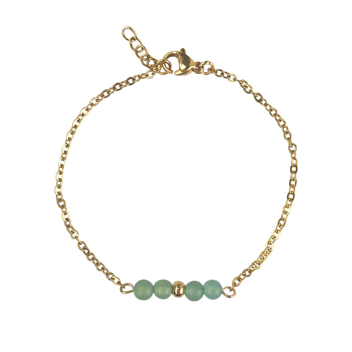 Armband Aventurin – Gold