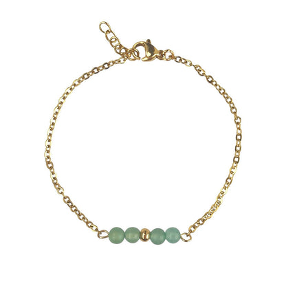Armband Aventurin – Gold
