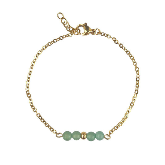 Armband Aventurin – Gold