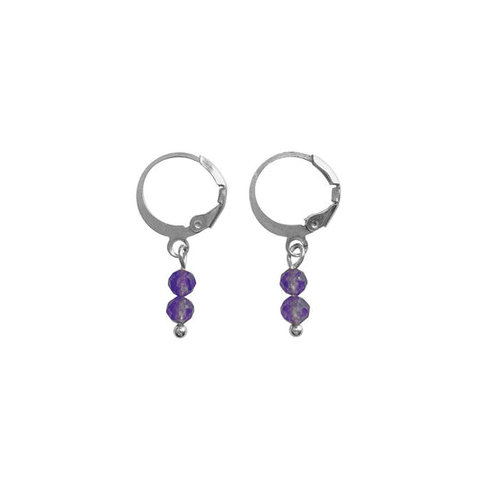 Ohrringe Amethyst - Silber