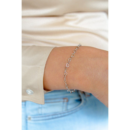 Armband Hearts Link - Silber