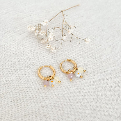 Ohrringe Jade & Blume – Gold