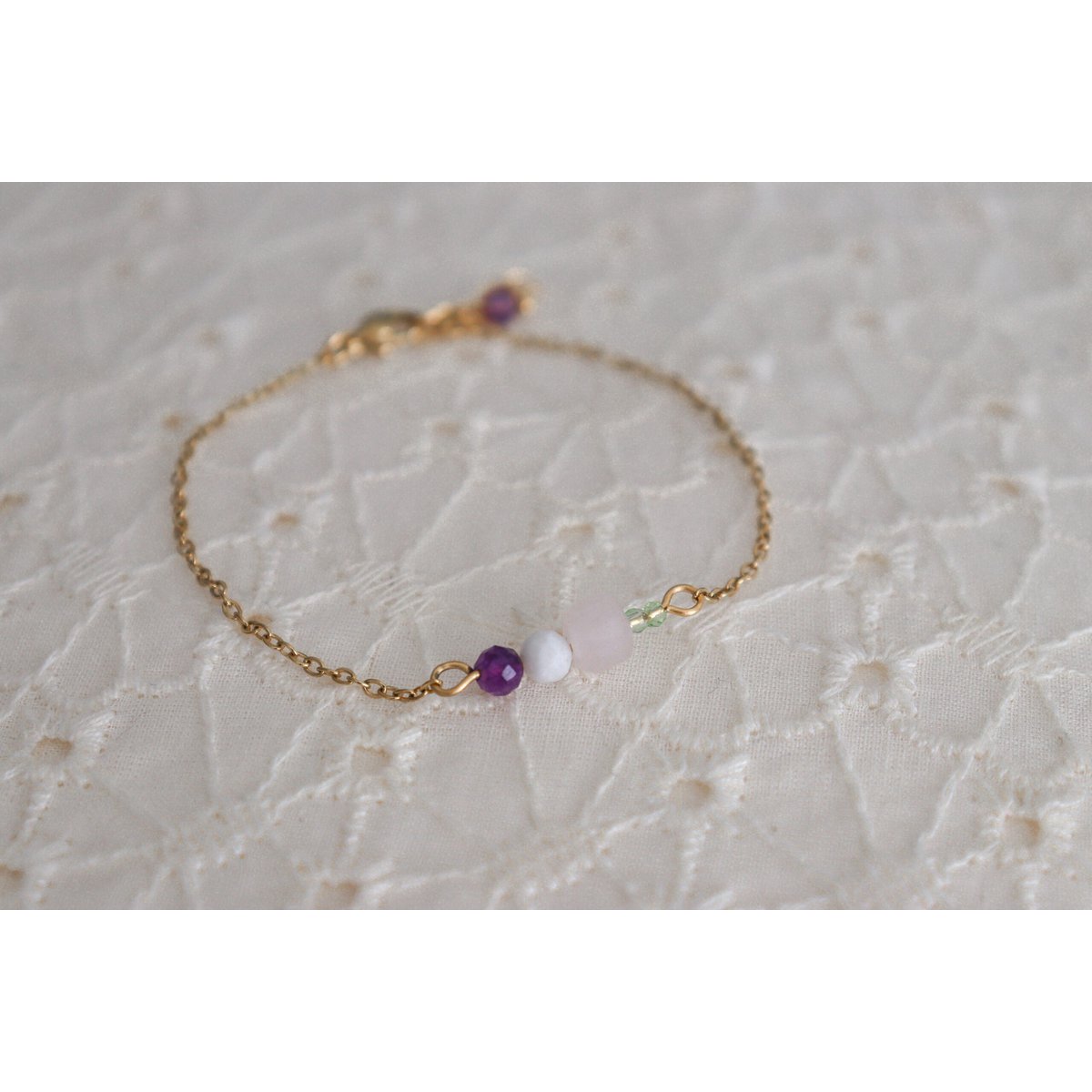 Harmonie-Edelstein-Armband – Gold