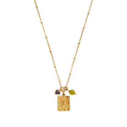 Kettenblumen & Peridot - Gold