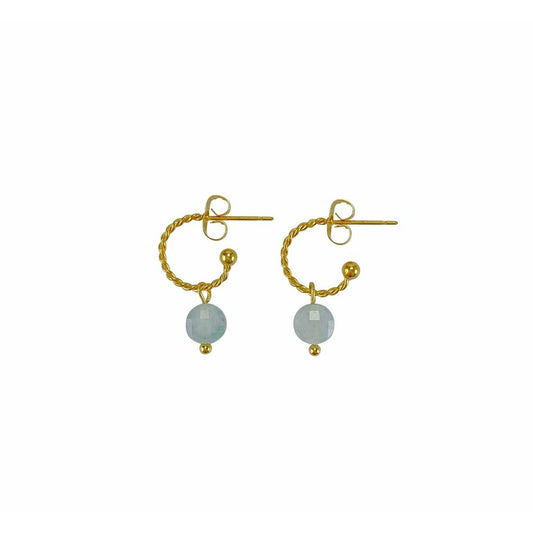 Ohrringe Aquamarin - Gold