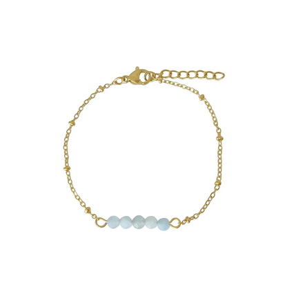 Armband Aventurin Facette – Gold