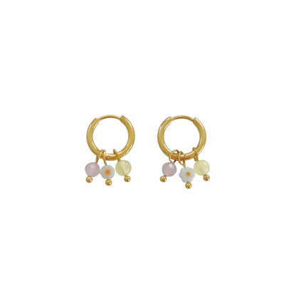 Ohrringe Jade & Blume – Gold