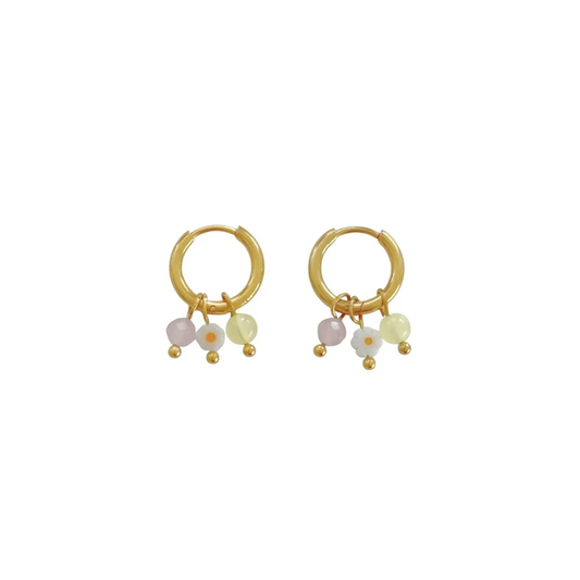 Ohrringe Jade & Blume – Gold