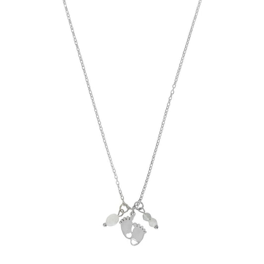 Baby Feet Loving Beginning Halskette – Silber