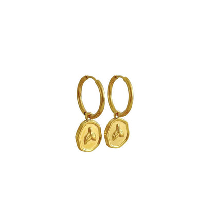 Meerjungfrauenschwanz-Ohrringe – Gold