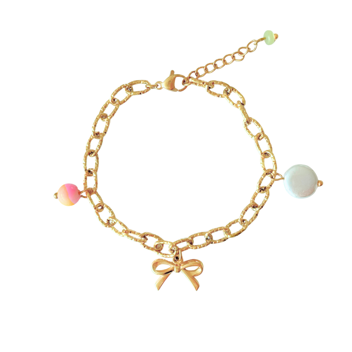 Bug, Schale & Jade Armband - Gold