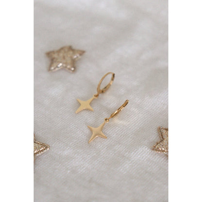 Stern-Ohrringe – Gold