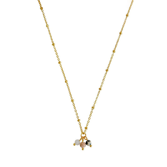 Energie-Edelstein-Halskette – Gold