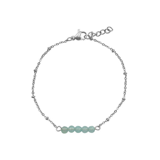 Armband Amazonit - Silber