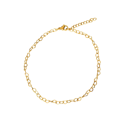 Fußkettchen Herzen – Gold
