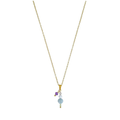 Harmonie-Edelstein-Halskette – Gold